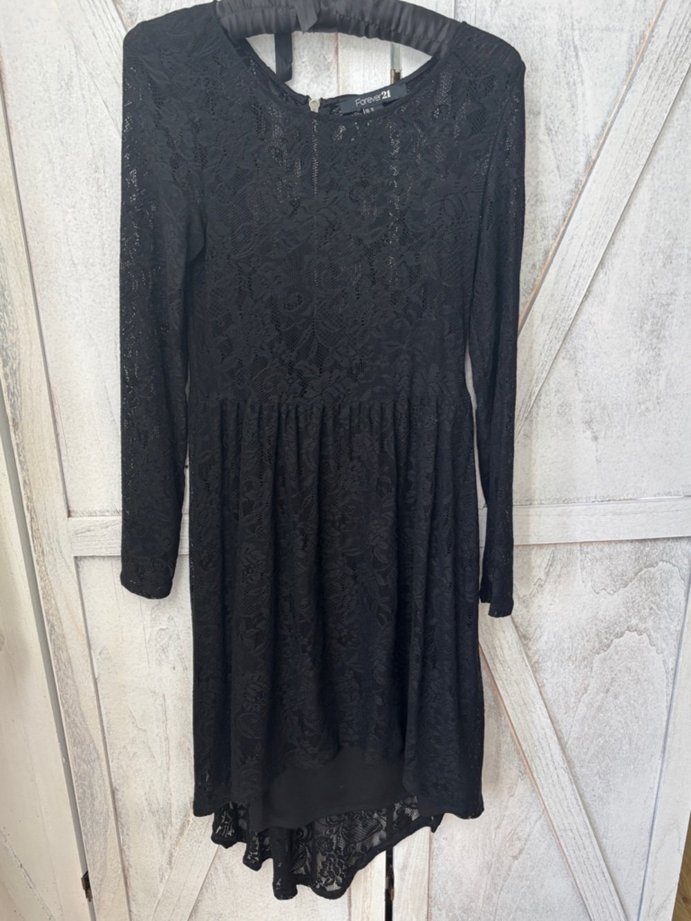 Forever 21 Black Lace Dress Women’s Size Medium Hi-lo Dress Fairy Grunge